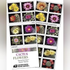 100 Cactus Flowers 2019 Forever Postage Stamps US Postal USPS Wedding Invitation